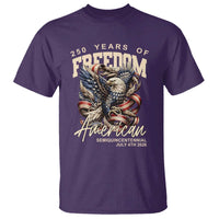 250 Years of Freedom Eagle T Shirt US 250th Anniversary American Semiquincentennial 2026 Patriotic - Wonder Print Shop
