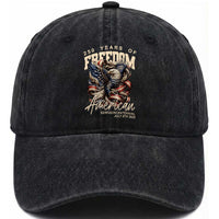 250 Years of Freedom Eagle Washed Cotton Baseball Cap US 250th Anniversary American Semiquincentennial 2026 Patriotic