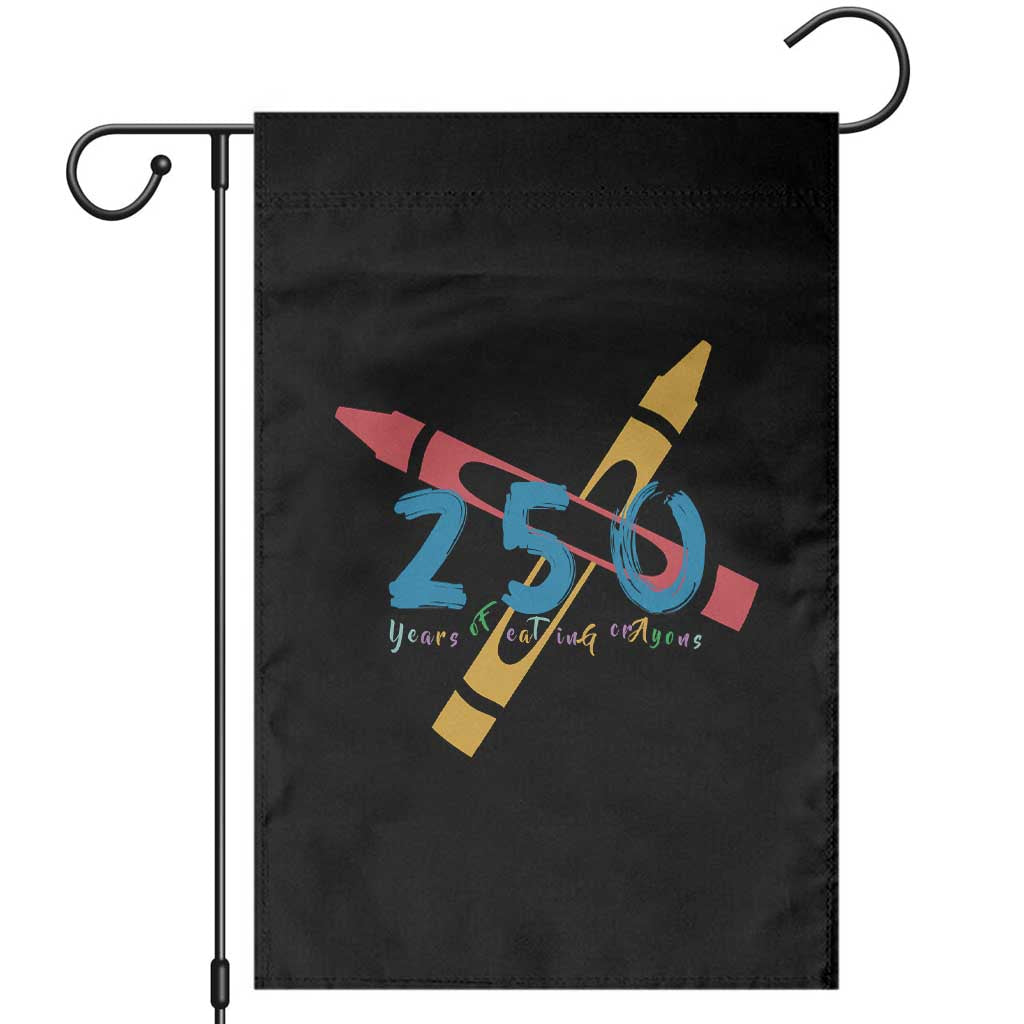 250 Years of Eating Crayons Garden Flag Funny Military Crayon Joke Veterans Marines - Wonder Print Shop