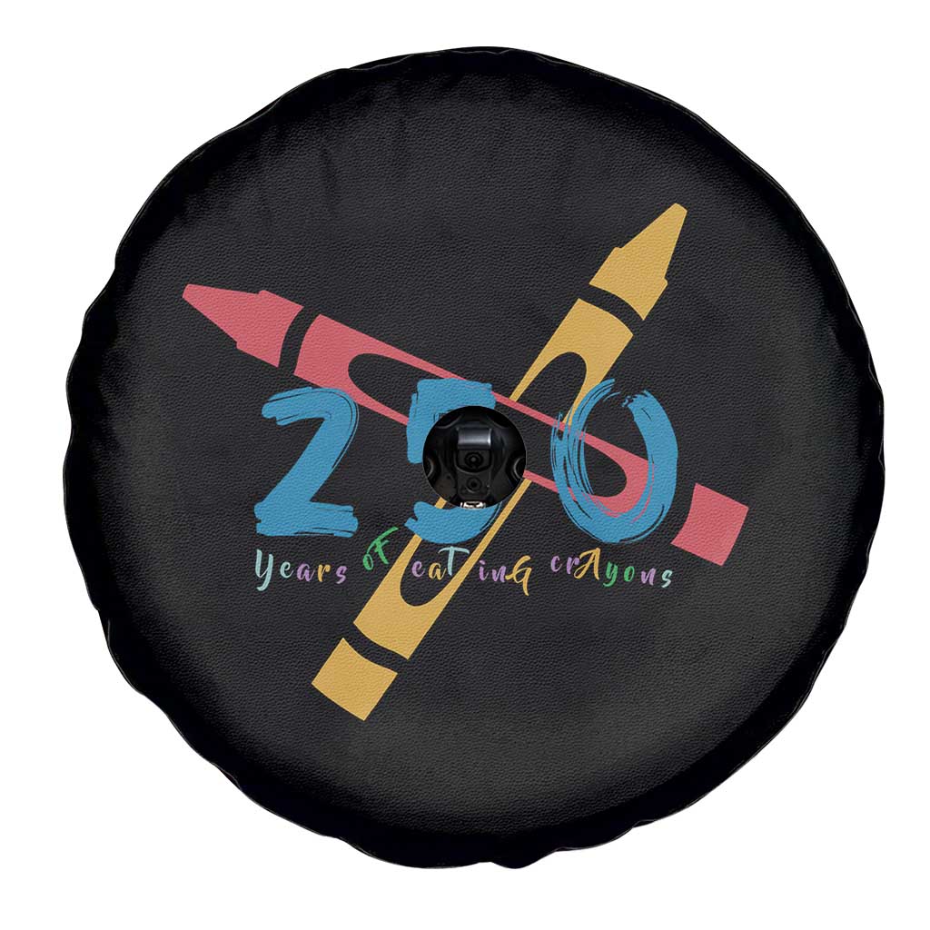 250 Years of Eating Crayons Spare Tire Cover Funny Military Crayon Joke Veterans Marines - Wonder Print Shop