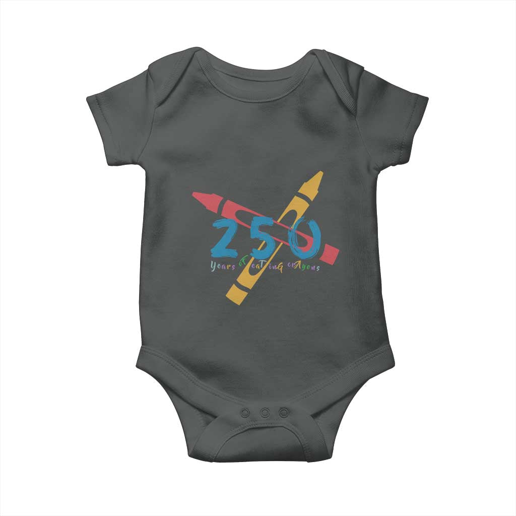 250 Years of Eating Crayons Baby Onesie Funny Military Crayon Joke Veterans Marines - Wonder Print Shop