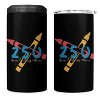 250 Years of Eating Crayons 4 in 1 Can Cooler Tumbler Funny Military Crayon Joke Veterans Marines - Wonder Print Shop