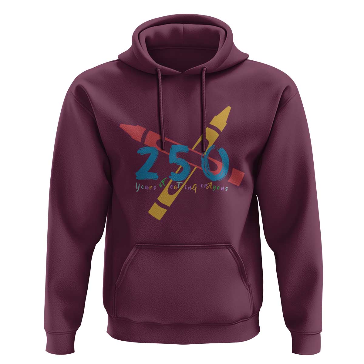 250 Years of Eating Crayons Hoodie Funny Military Crayon Joke Veterans Marines - Wonder Print Shop