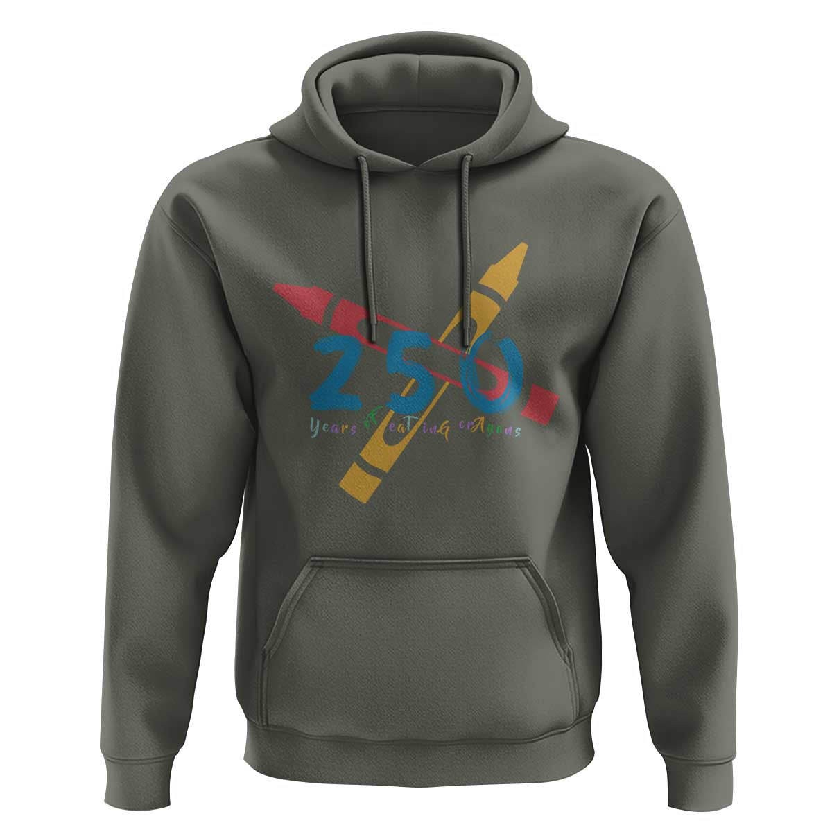 250 Years of Eating Crayons Hoodie Funny Military Crayon Joke Veterans Marines - Wonder Print Shop