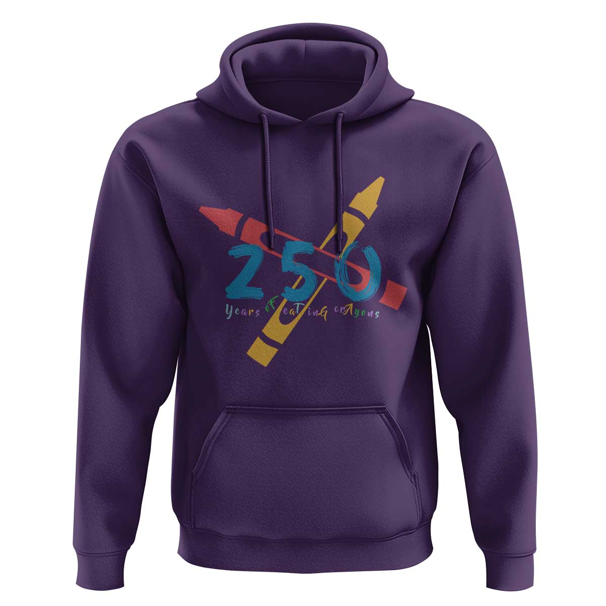 250 Years of Eating Crayons Hoodie Funny Military Crayon Joke Veterans Marines - Wonder Print Shop