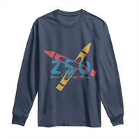 250 Years of Eating Crayons Long Sleeve Shirt Funny Military Crayon Joke Veterans Marines - Wonder Print Shop