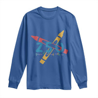 250 Years of Eating Crayons Long Sleeve Shirt Funny Military Crayon Joke Veterans Marines - Wonder Print Shop