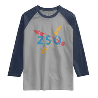 250 Years of Eating Crayons Raglan Shirt Funny Military Crayon Joke Veterans Marines - Wonder Print Shop