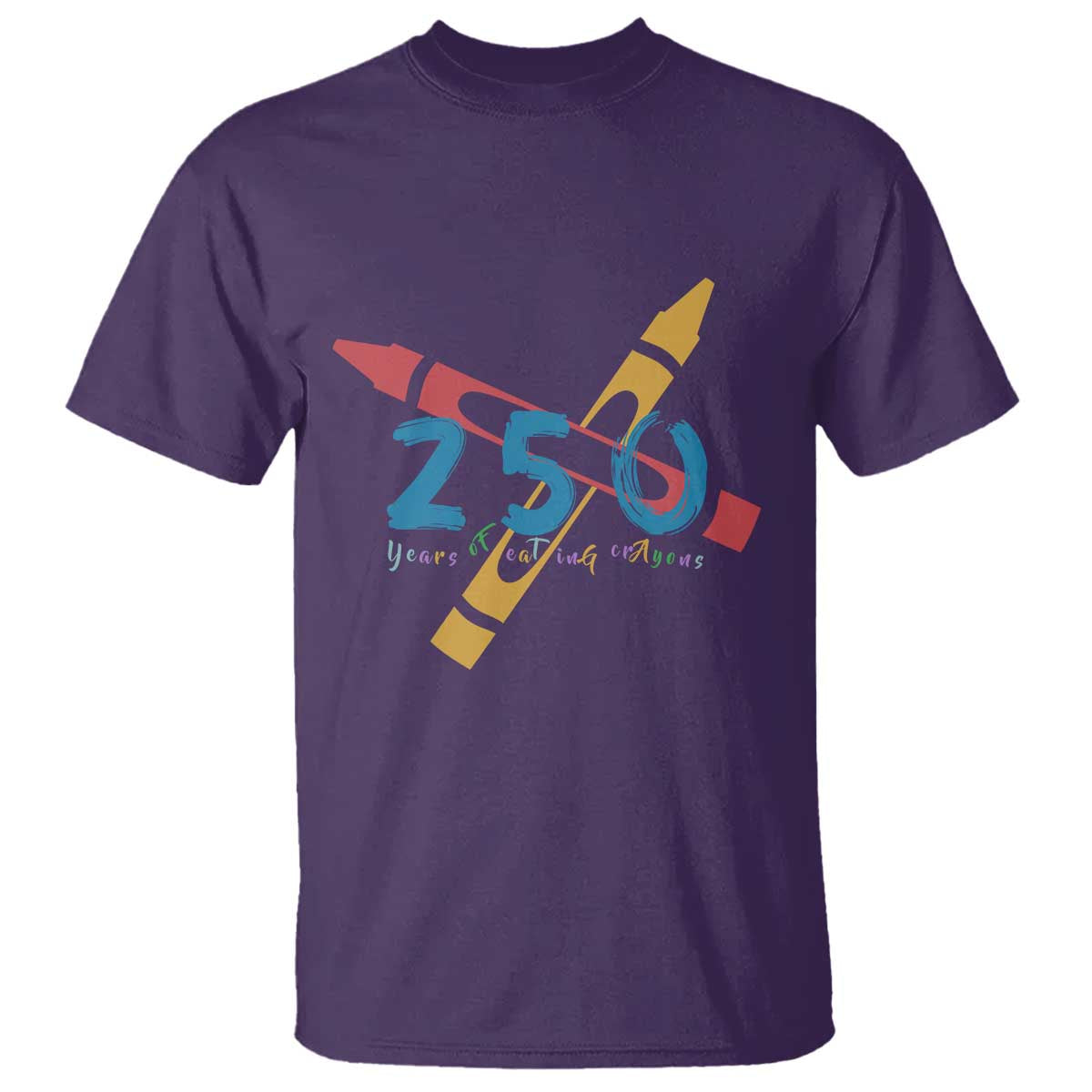 250 Years of Eating Crayons T Shirt Funny Military Crayon Joke Veterans Marines - Wonder Print Shop