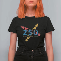 250 Years of Eating Crayons T Shirt For Women Funny Military Crayon Joke Veterans Marines - Wonder Print Shop