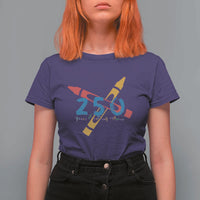 250 Years of Eating Crayons T Shirt For Women Funny Military Crayon Joke Veterans Marines - Wonder Print Shop