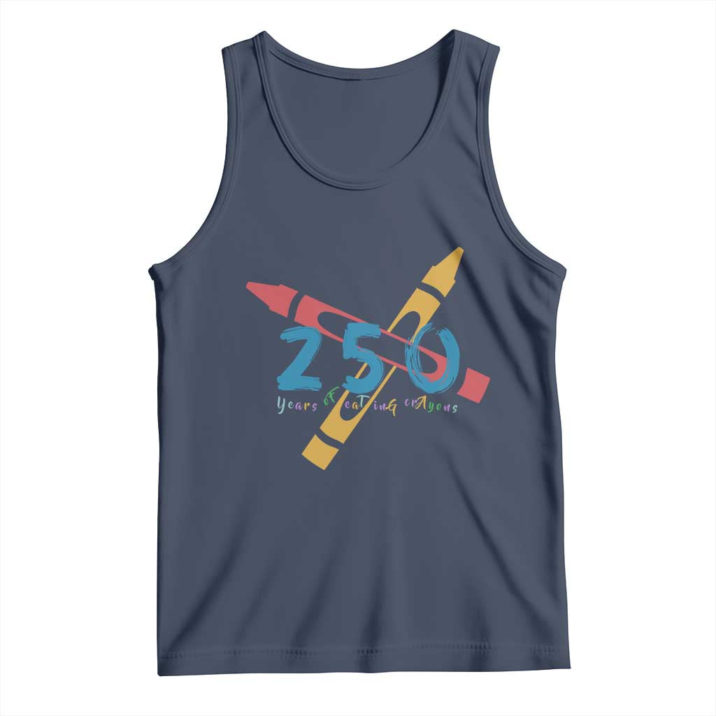 250 Years of Eating Crayons Tank Top Funny Military Crayon Joke Veterans Marines - Wonder Print Shop