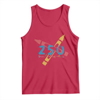 250 Years of Eating Crayons Tank Top Funny Military Crayon Joke Veterans Marines - Wonder Print Shop