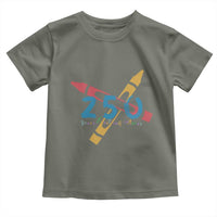250 Years of Eating Crayons Toddler T Shirt Funny Military Crayon Joke Veterans Marines - Wonder Print Shop