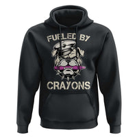 Fueled by Crayons Bulldog Hoodie Funny Military Crayon Eater Gift for Veterans - Wonder Print Shop