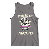 Fueled by Crayons Bulldog Tank Top Funny Military Crayon Eater Gift for Veterans - Wonder Print Shop