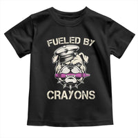 Fueled by Crayons Bulldog Toddler T Shirt Funny Military Crayon Eater Gift for Veterans - Wonder Print Shop
