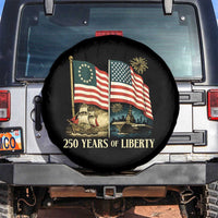 250 Years of Liberty Spare Tire Cover US 250th Anniversary Semiquincentennial 2026 Patriotic - Wonder Print Shop