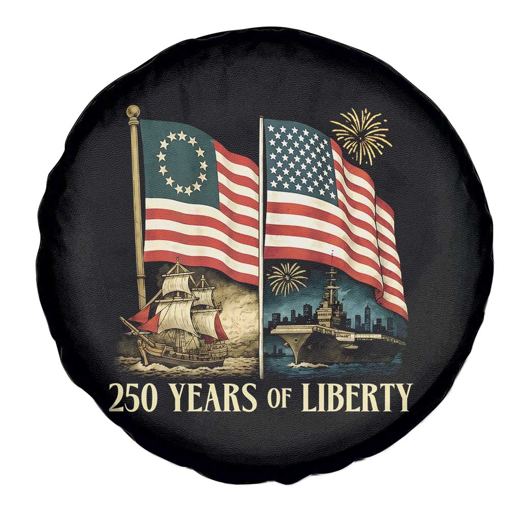 250 Years of Liberty Spare Tire Cover US 250th Anniversary Semiquincentennial 2026 Patriotic - Wonder Print Shop