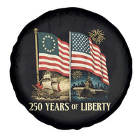 250 Years of Liberty Spare Tire Cover US 250th Anniversary Semiquincentennial 2026 Patriotic - Wonder Print Shop
