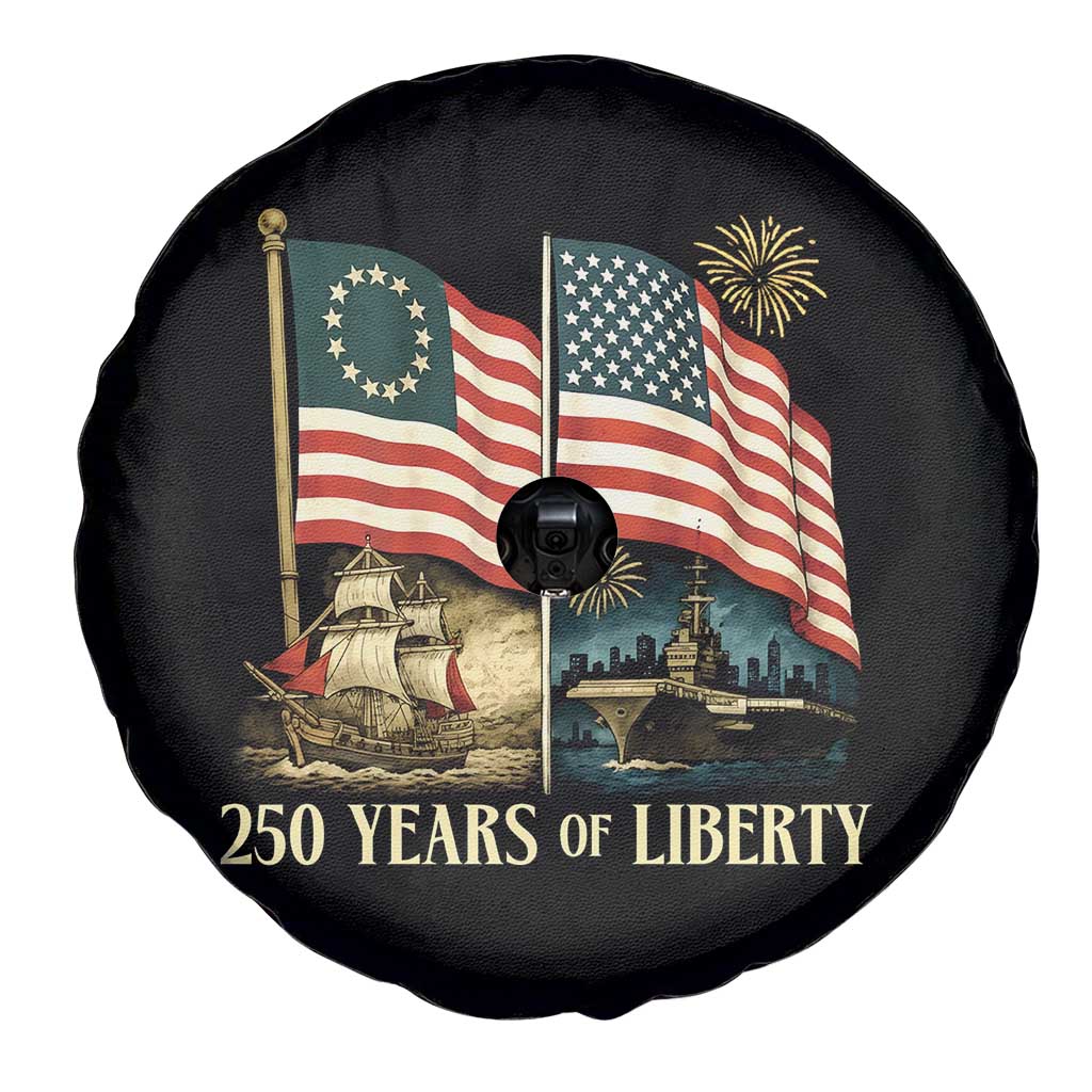 250 Years of Liberty Spare Tire Cover US 250th Anniversary Semiquincentennial 2026 Patriotic - Wonder Print Shop