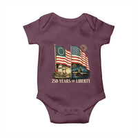250 Years of Liberty Baby Onesie US 250th Anniversary Semiquincentennial 2026 Patriotic - Wonder Print Shop