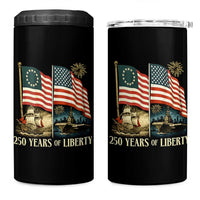 250 Years of Liberty 4 in 1 Can Cooler Tumbler US 250th Anniversary Semiquincentennial 2026 Patriotic - Wonder Print Shop