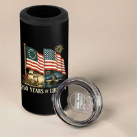 250 Years of Liberty 4 in 1 Can Cooler Tumbler US 250th Anniversary Semiquincentennial 2026 Patriotic - Wonder Print Shop