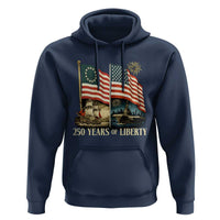 250 Years of Liberty Hoodie US 250th Anniversary Semiquincentennial 2026 Patriotic - Wonder Print Shop