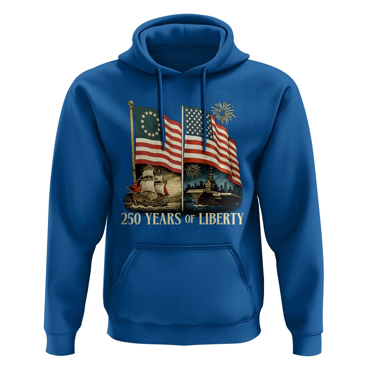 250 Years of Liberty Hoodie US 250th Anniversary Semiquincentennial 2026 Patriotic - Wonder Print Shop