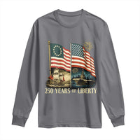 250 Years of Liberty Long Sleeve Shirt US 250th Anniversary Semiquincentennial 2026 Patriotic - Wonder Print Shop