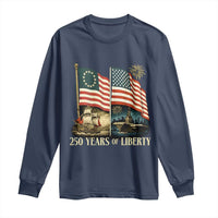250 Years of Liberty Long Sleeve Shirt US 250th Anniversary Semiquincentennial 2026 Patriotic - Wonder Print Shop