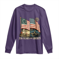 250 Years of Liberty Long Sleeve Shirt US 250th Anniversary Semiquincentennial 2026 Patriotic - Wonder Print Shop