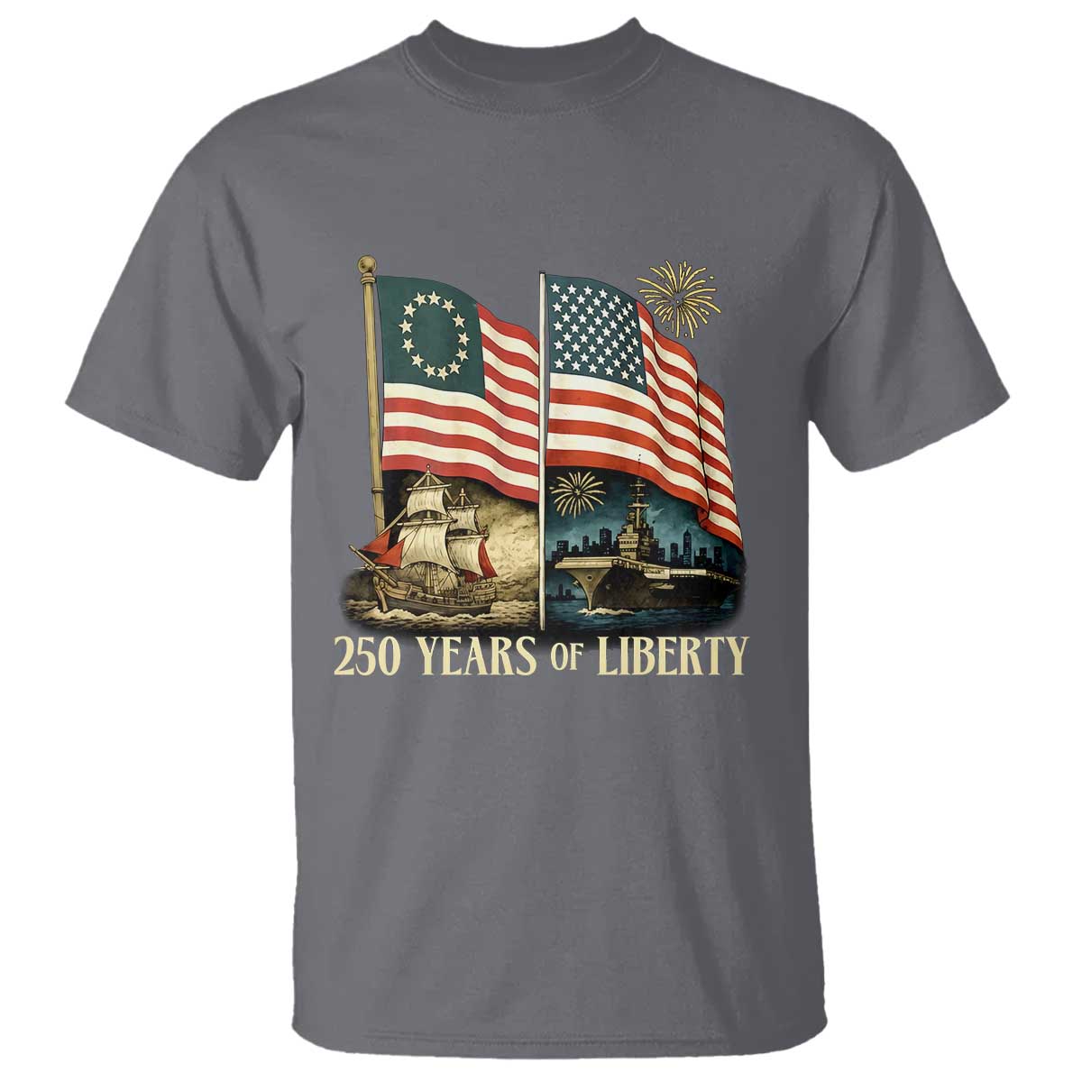 250 Years of Liberty T Shirt US 250th Anniversary Semiquincentennial 2026 Patriotic - Wonder Print Shop