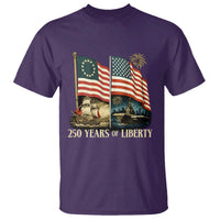 250 Years of Liberty T Shirt US 250th Anniversary Semiquincentennial 2026 Patriotic - Wonder Print Shop