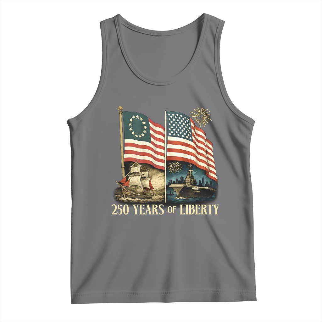 250 Years of Liberty Tank Top US 250th Anniversary Semiquincentennial 2026 Patriotic - Wonder Print Shop