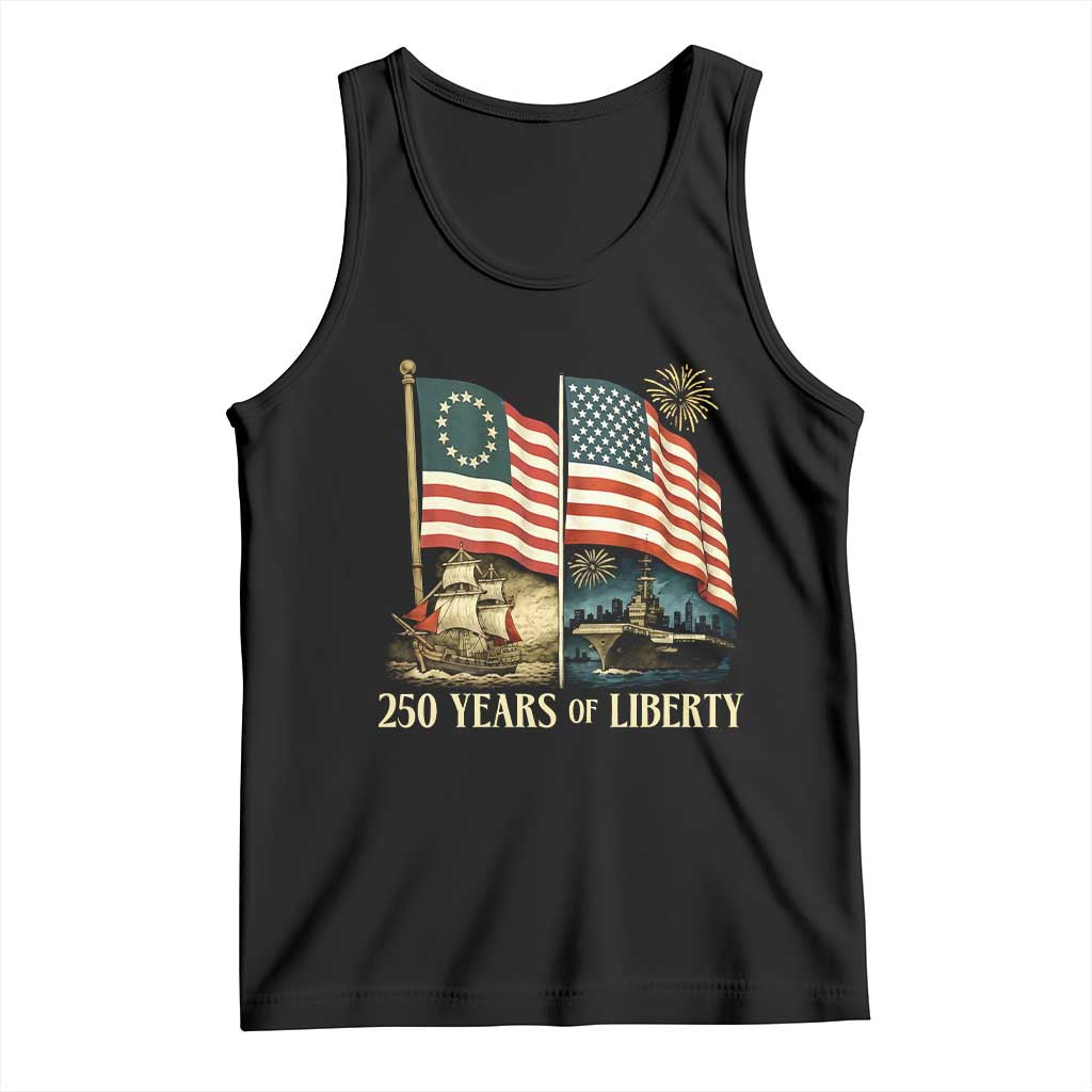250 Years of Liberty Tank Top US 250th Anniversary Semiquincentennial 2026 Patriotic - Wonder Print Shop