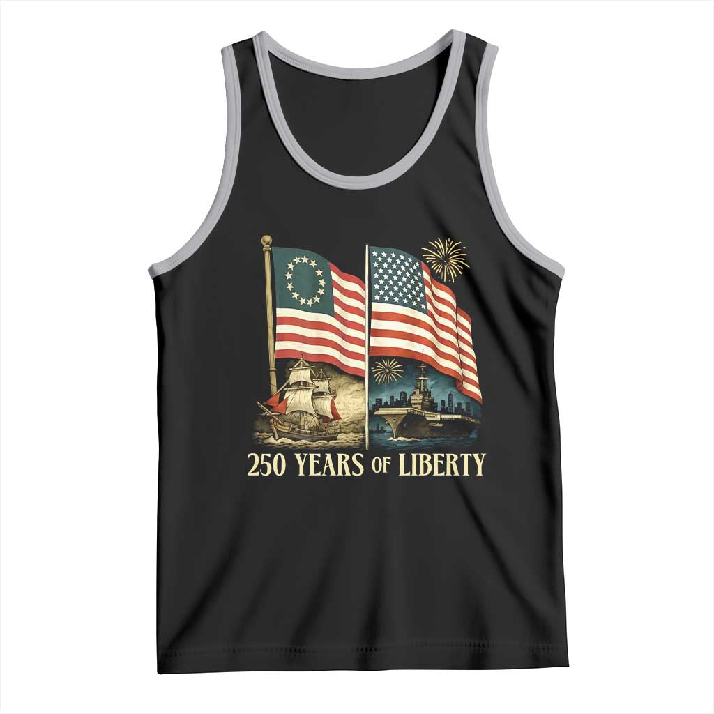 250 Years of Liberty Tank Top US 250th Anniversary Semiquincentennial 2026 Patriotic - Wonder Print Shop