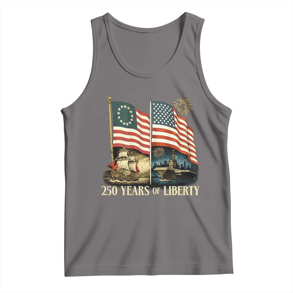 250 Years of Liberty Tank Top US 250th Anniversary Semiquincentennial 2026 Patriotic - Wonder Print Shop