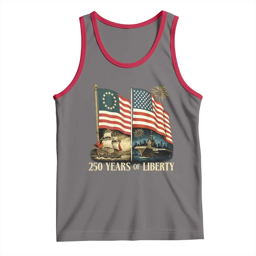 250 Years of Liberty Tank Top US 250th Anniversary Semiquincentennial 2026 Patriotic - Wonder Print Shop