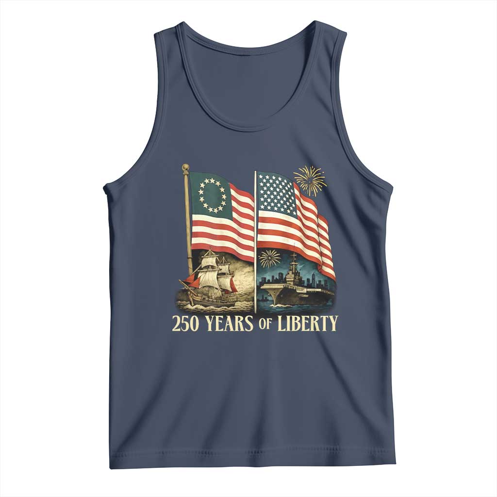 250 Years of Liberty Tank Top US 250th Anniversary Semiquincentennial 2026 Patriotic - Wonder Print Shop