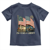 250 Years of Liberty Toddler T Shirt US 250th Anniversary Semiquincentennial 2026 Patriotic - Wonder Print Shop