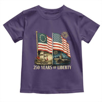 250 Years of Liberty Toddler T Shirt US 250th Anniversary Semiquincentennial 2026 Patriotic - Wonder Print Shop