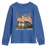 250 Years of Liberty Youth Sweatshirt US 250th Anniversary Semiquincentennial 2026 Patriotic - Wonder Print Shop