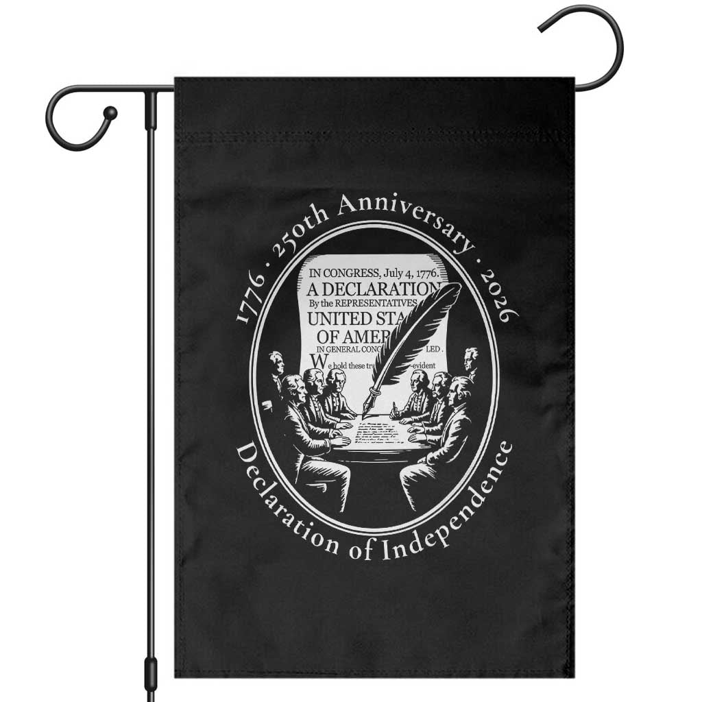 250 Years Declaration of Independence Garden Flag US 250th Anniversary Semiquincentennial 2026 Patriotic - Wonder Print Shop