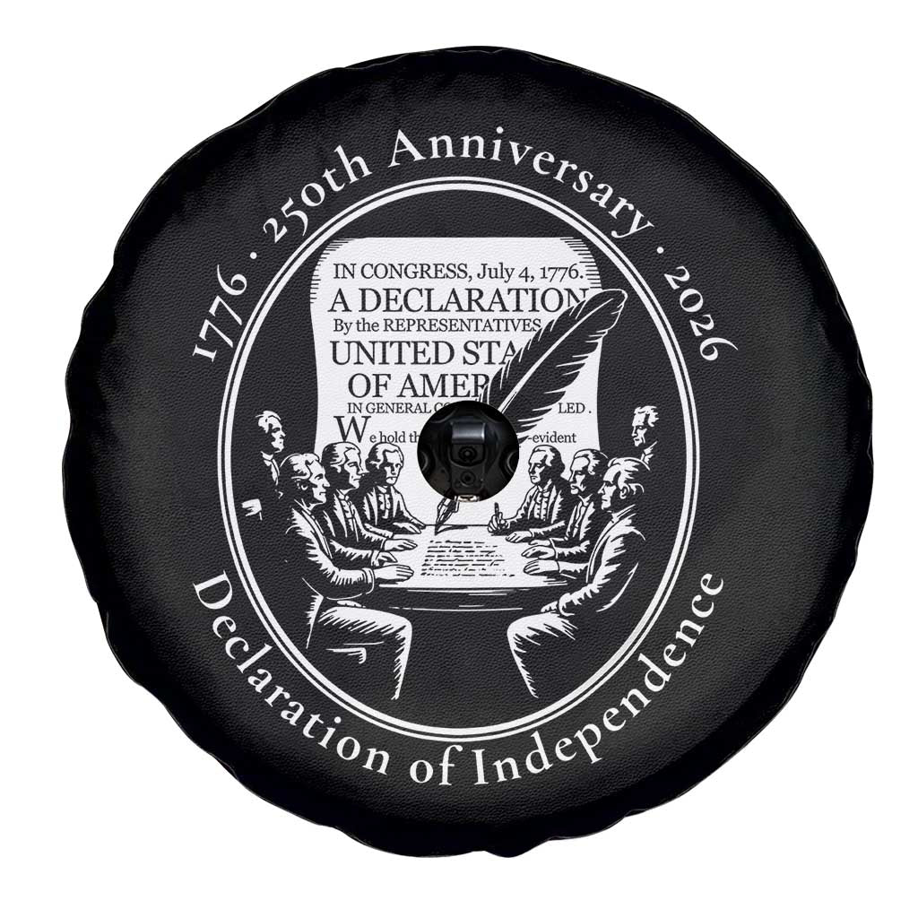 250 Years Declaration of Independence Spare Tire Cover US 250th Anniversary Semiquincentennial 2026 Patriotic - Wonder Print Shop