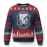 250 Years Declaration of Independence Ugly Christmas Sweater US 250th Anniversary Semiquincentennial 2026 Patriotic - Wonder Print Shop