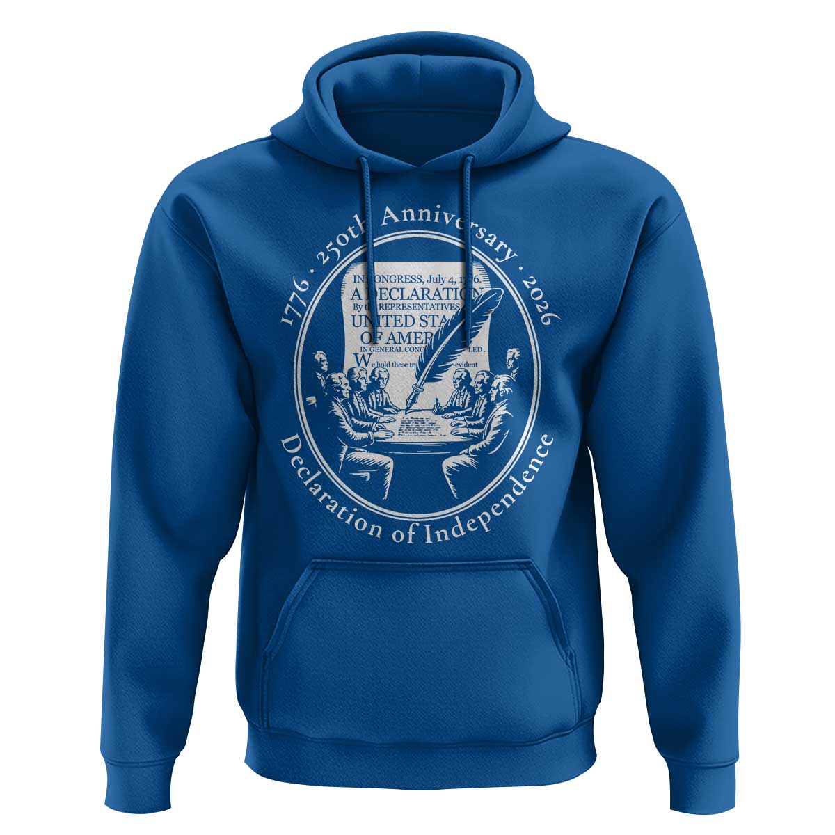 250 Years Declaration of Independence Hoodie US 250th Anniversary Semiquincentennial 2026 Patriotic - Wonder Print Shop