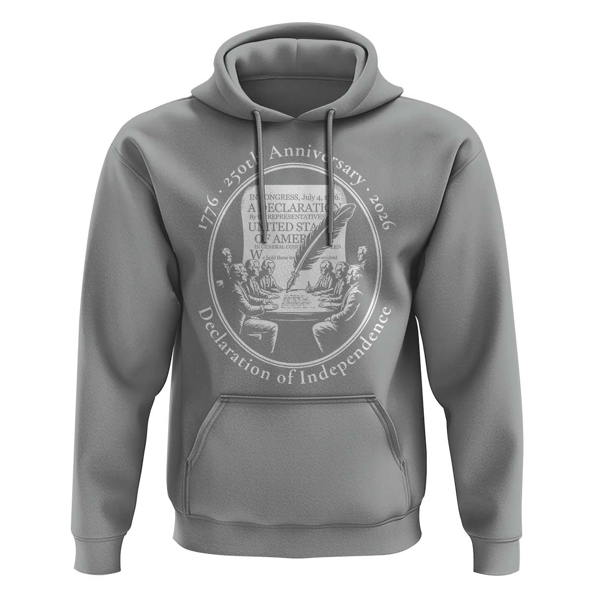 250 Years Declaration of Independence Hoodie US 250th Anniversary Semiquincentennial 2026 Patriotic - Wonder Print Shop