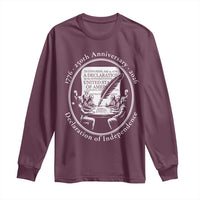 250 Years Declaration of Independence Long Sleeve Shirt US 250th Anniversary Semiquincentennial 2026 Patriotic - Wonder Print Shop